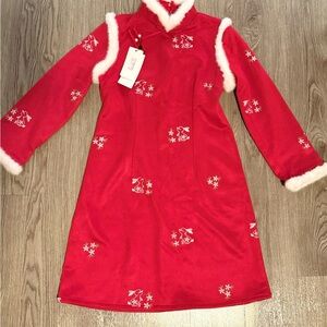 Festive Red Traditional QiPao Dress